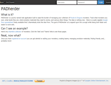 Tablet Screenshot of padherder.com